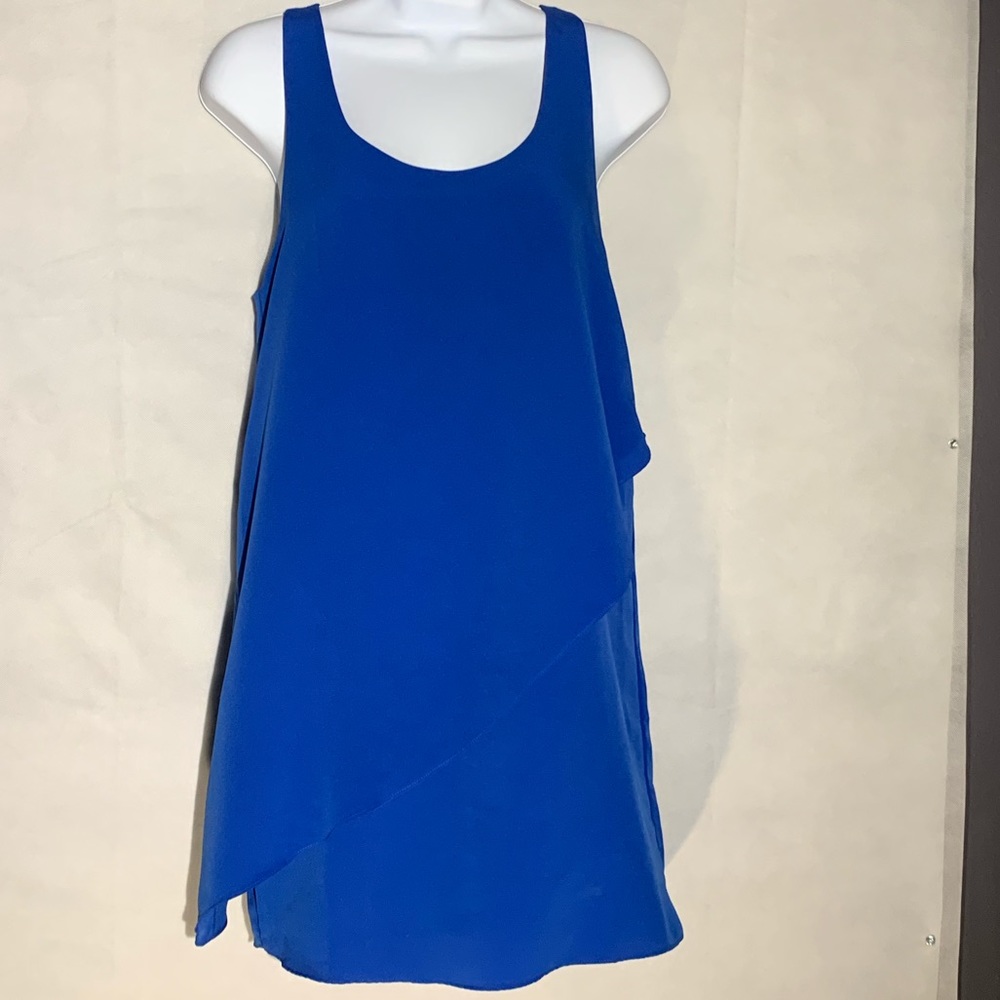 Petticoat Alley Blue Layered Tank